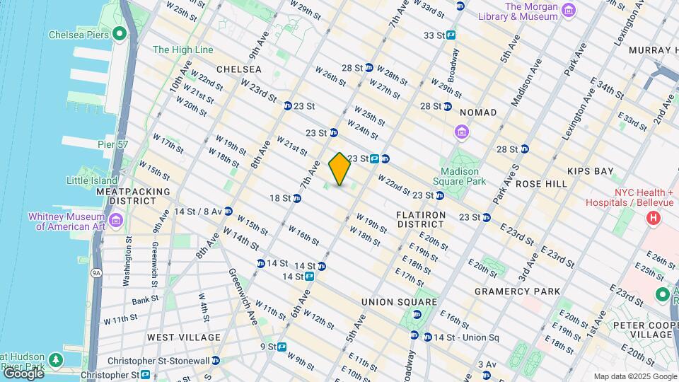 122 W 20th St Map and Location Details