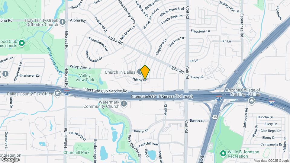 7610 Thistle Ln Map and Location Details