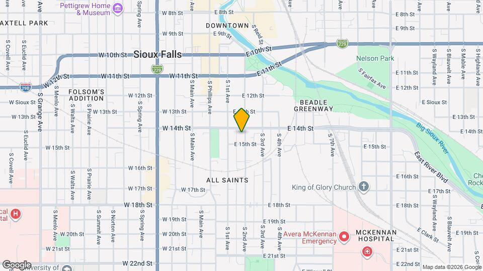 611 S 2nd Ave Map and Location Details