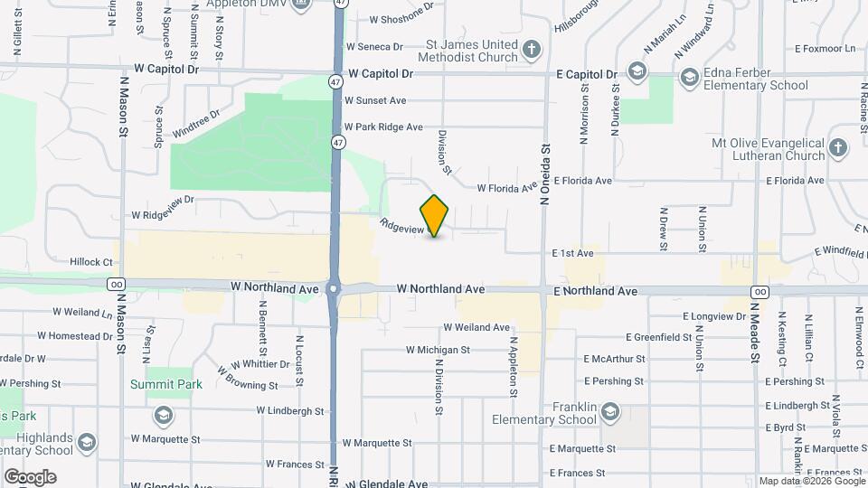 Ridgeview Highland Apartments Map and Location Details