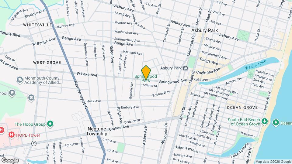 1142 Springwood Ave Map and Location Details