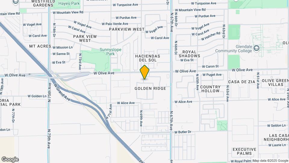 6874 W Townley Ave Map and Location Details