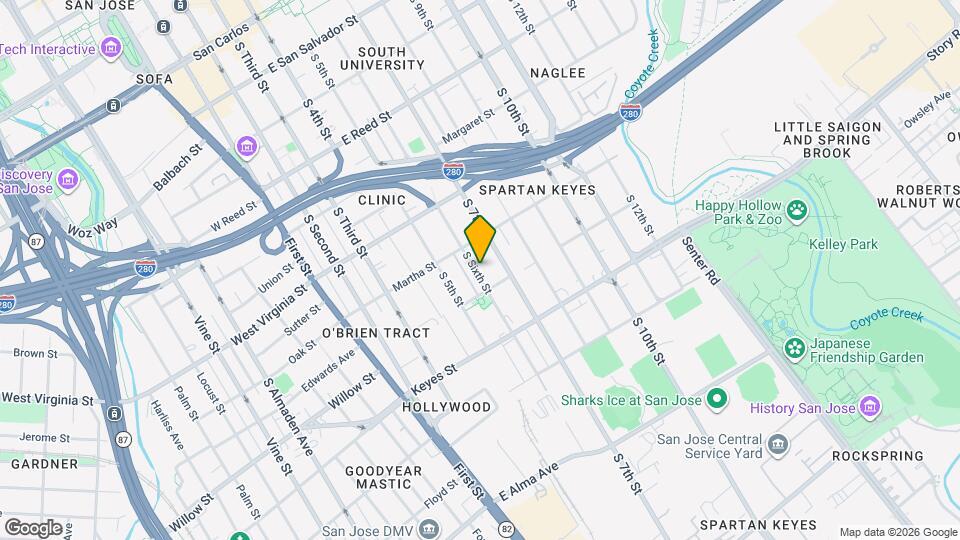 960 S 6th St, Unit 1 Map and Location Details