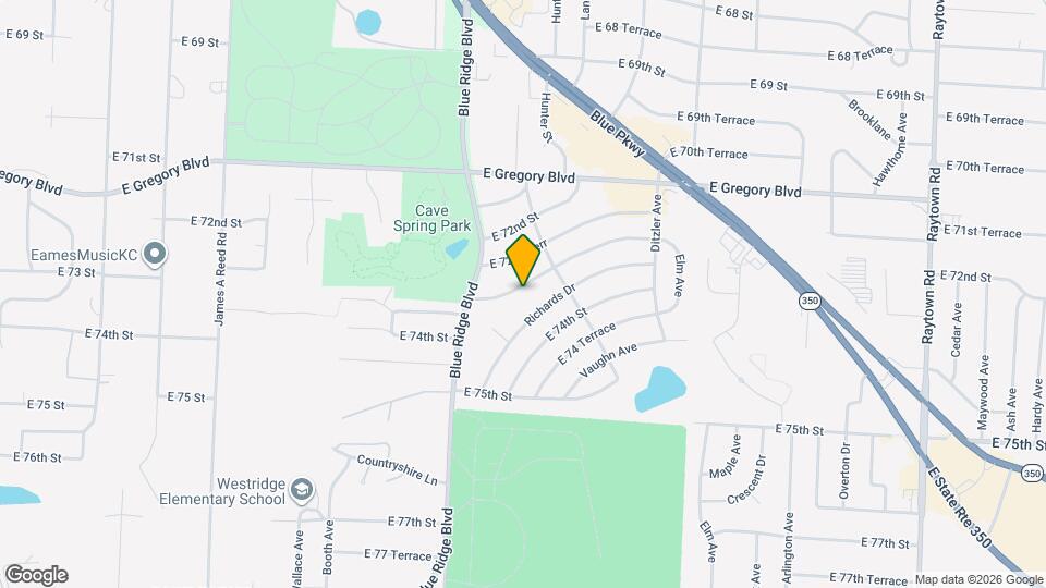 8907 E 73rd St Map and Location Details