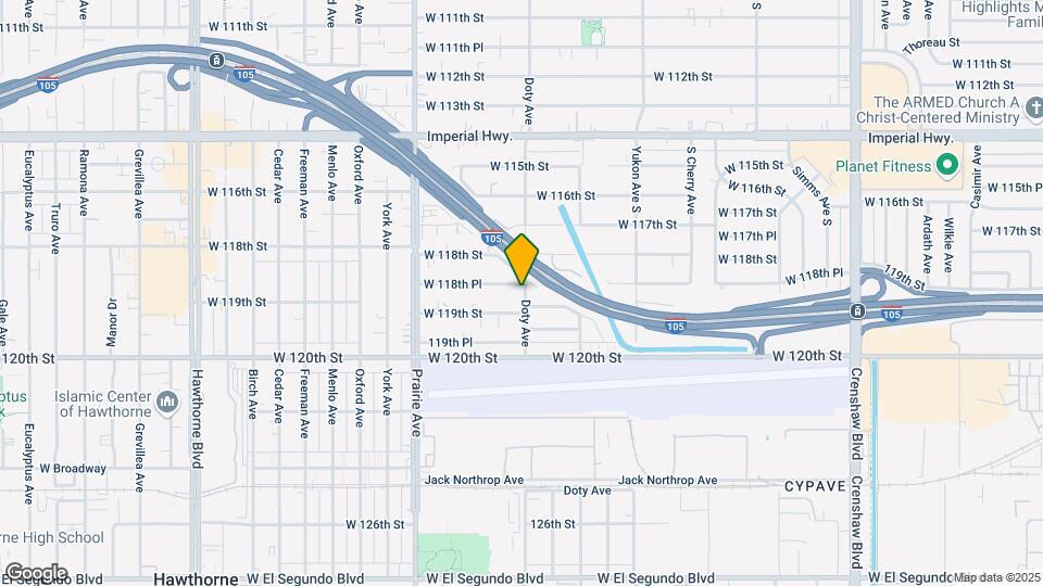 11845 Doty Ave Map and Location Details