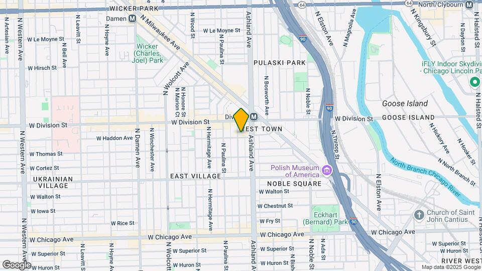 1101 N Marshfield Ave, Unit 2R Map and Location Details