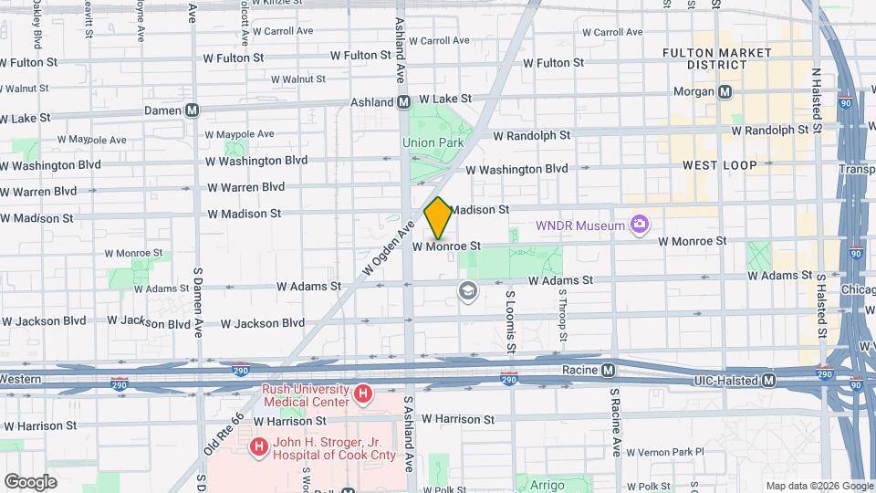 1540 W Monroe St Map and Location Details