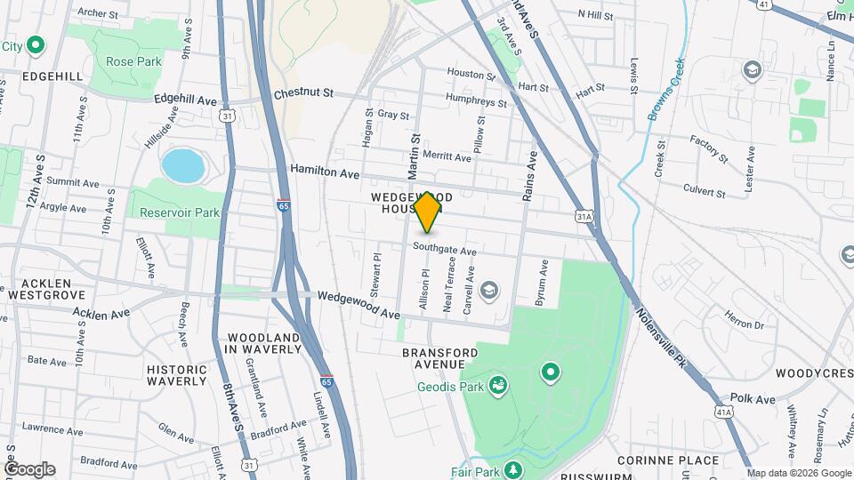 600 Southgate Ave Map and Location Details