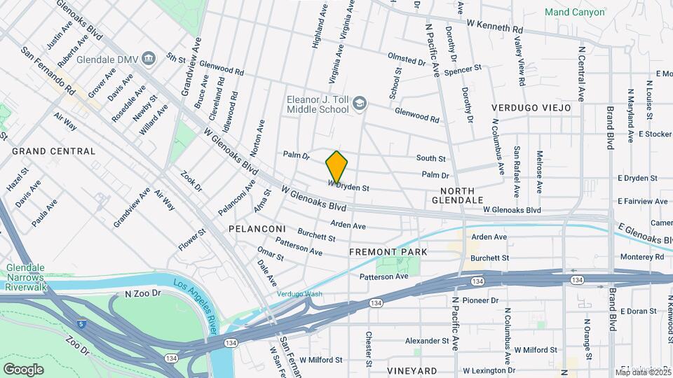 724 W Dryden St Mapa y Detalles de la Ubicación