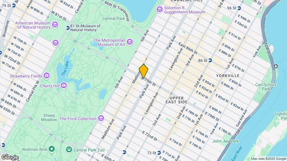 68 E 79th St Map and Location Details