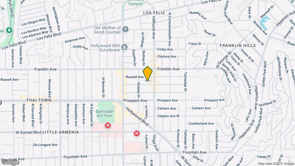 4525 Melbourne Ave Map and Location Details