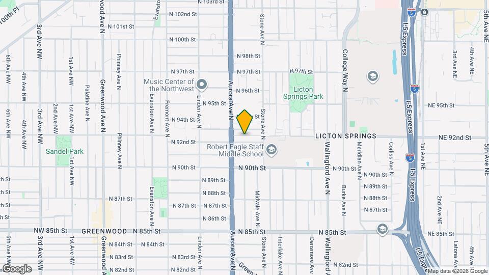 1122 N 92nd St Map and Location Details