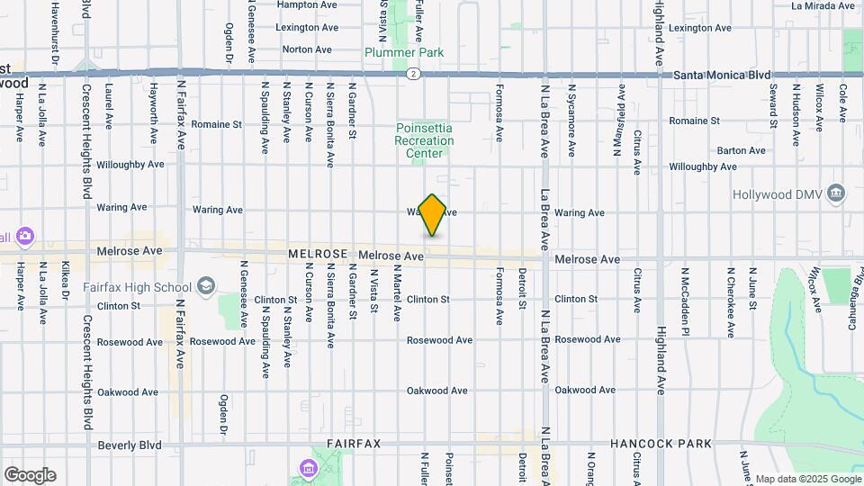 712 N Fuller Ave Map and Location Details