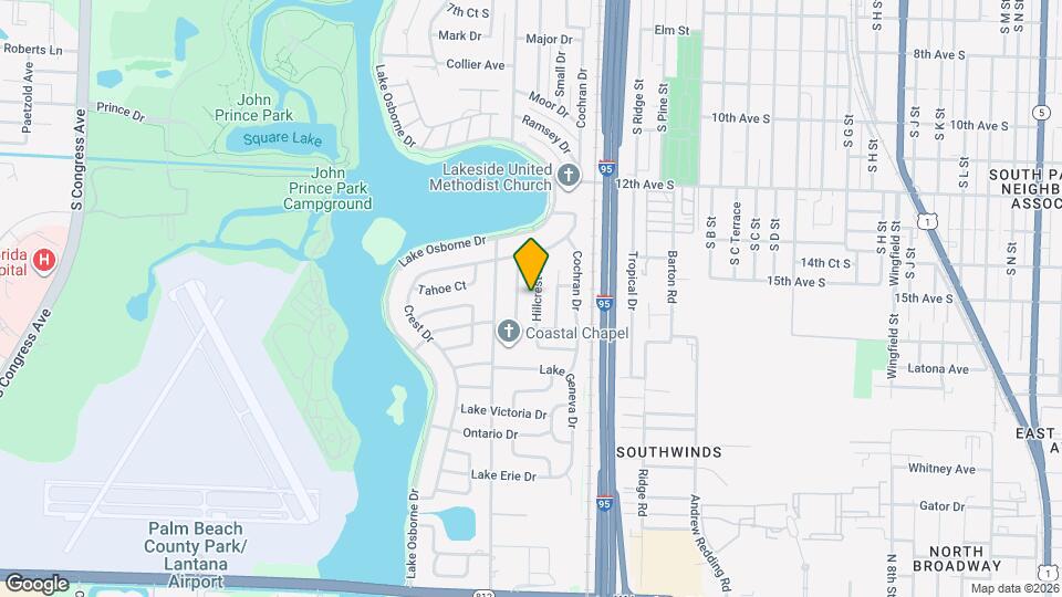 1433 Hillcrest Dr Map and Location Details