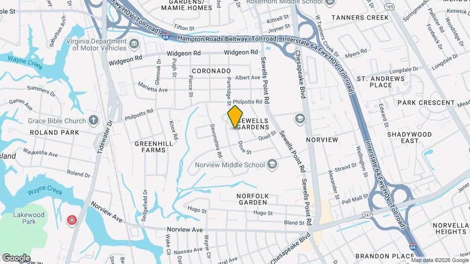 6423 Dove St Mapa y Detalles de la Ubicación