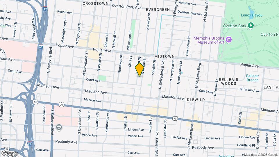 80 N Willett St Mapa y Detalles de la Ubicación