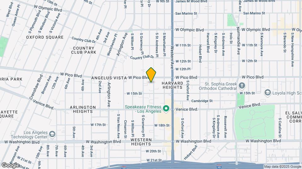 1327 S St Andrews Pl Map and Location Details