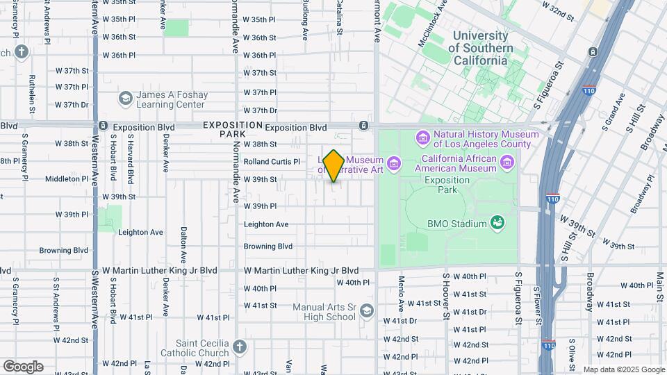 1088 W 39th St Mapa y Detalles de la Ubicación