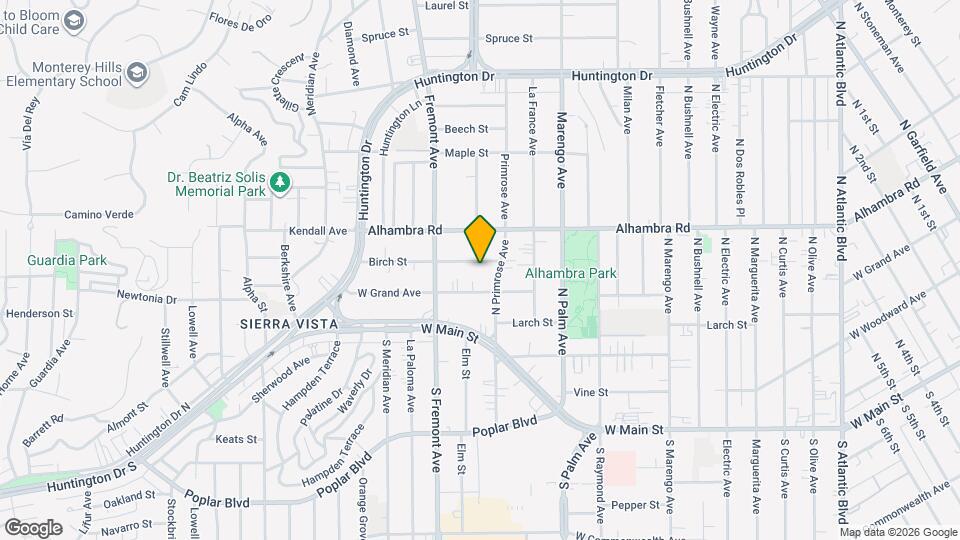 2414 Birch St, Unit 2414 B Map and Location Details