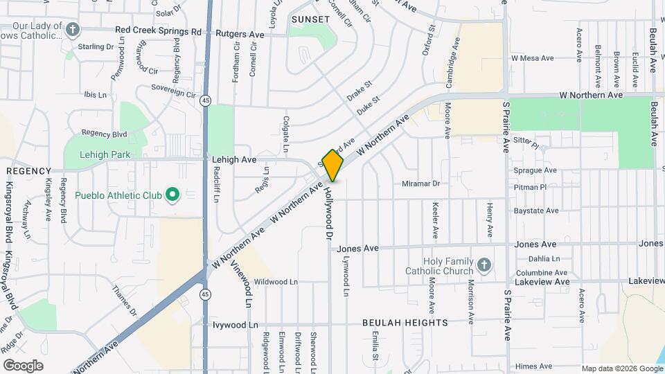 1632 Hollywood Dr Mapa y Detalles de la Ubicación