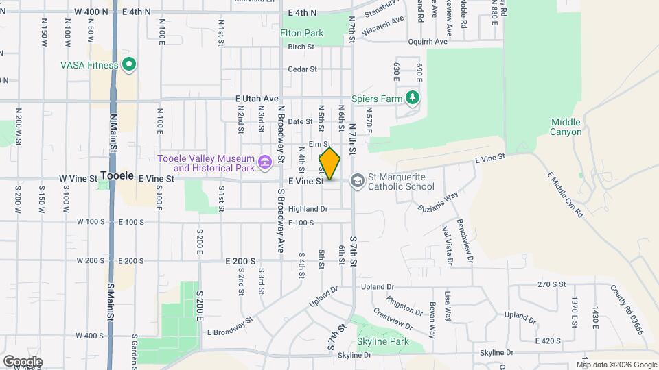 468 E Vine St Map and Location Details