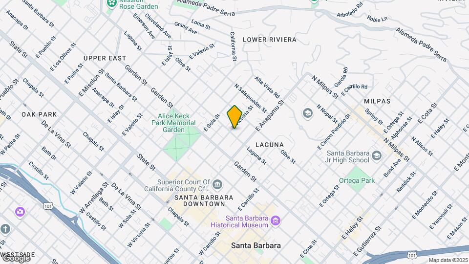 1232 Laguna St Map and Location Details