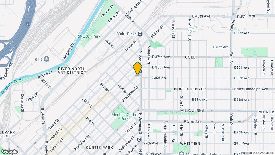 3444 Lawrence St Map and Location Details