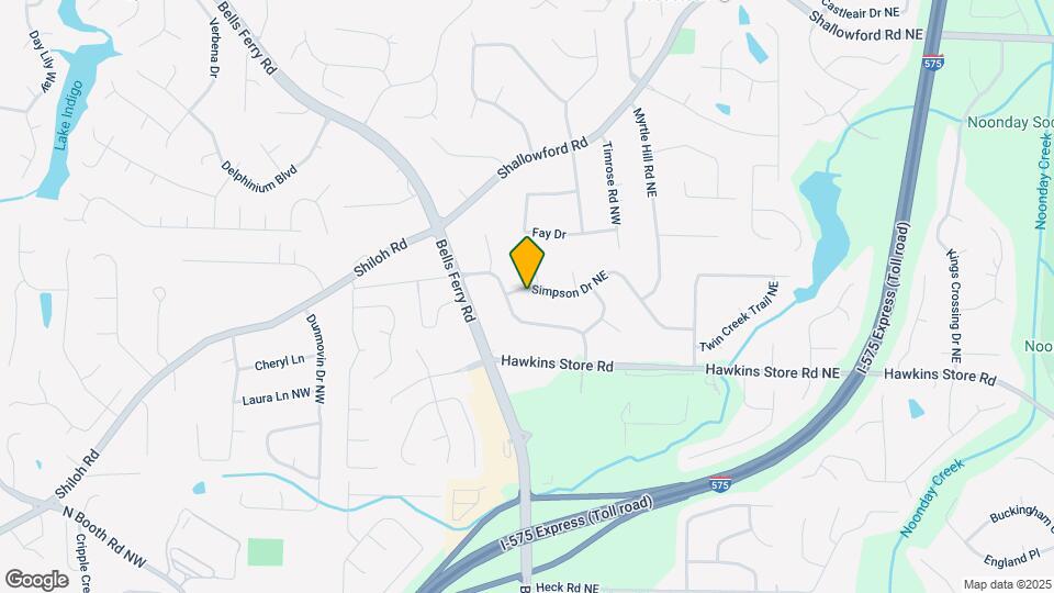 215 Simpson Dr NE Map and Location Details