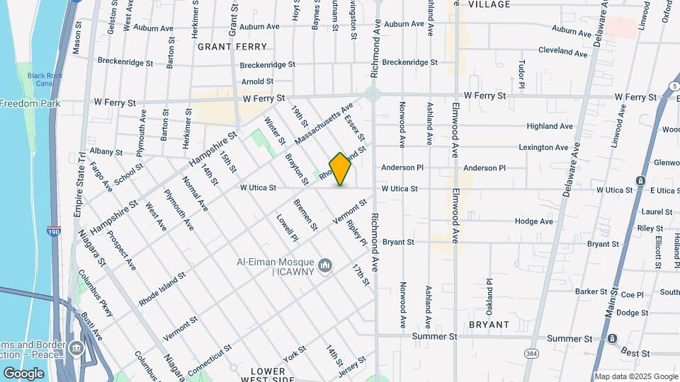484 W Utica St, Unit 1 Map and Location Details