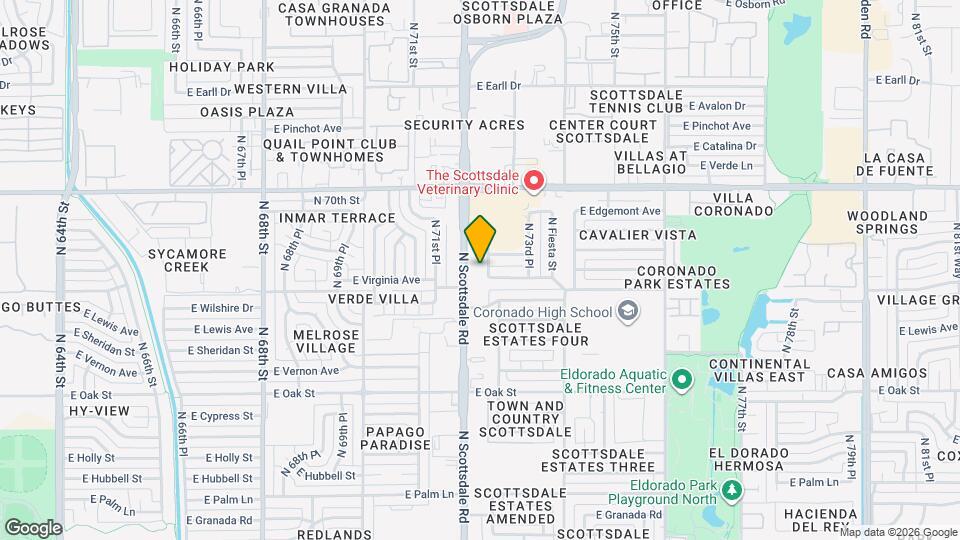 2620 N 72nd Pl Map and Location Details