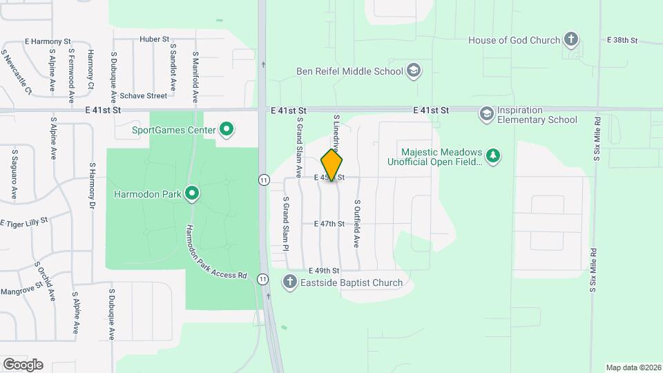 3805 S Linedrive Ave Map and Location Details