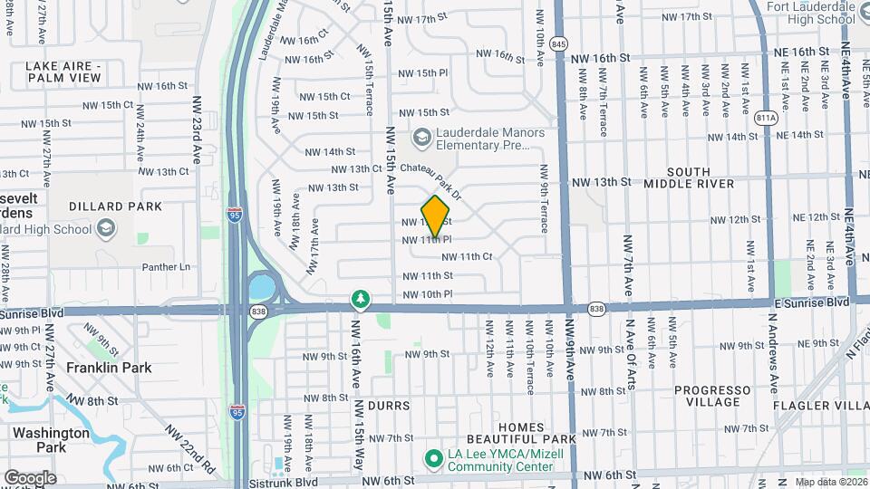 1318 NW 11th Pl Mapa y Detalles de la Ubicación