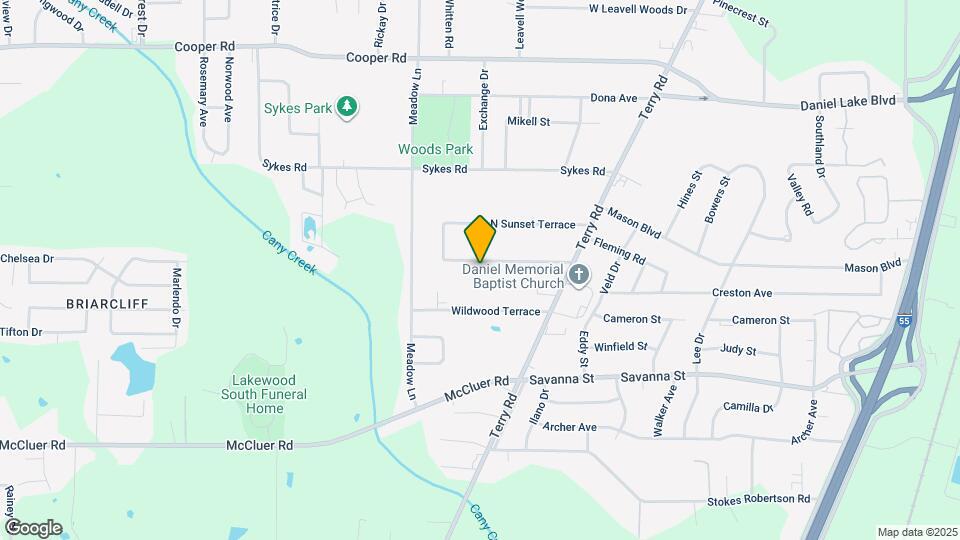 217 S Sunset Terrace Map and Location Details