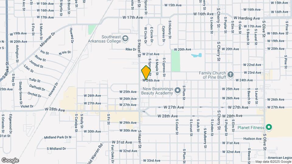 2102 W 24th Ave Map and Location Details