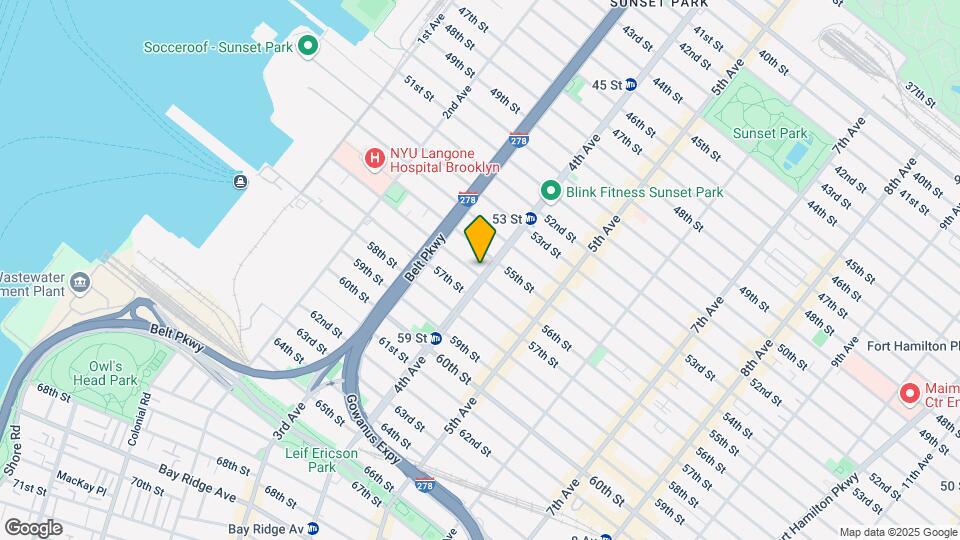 375 56th St, Unit 1B Map and Location Details
