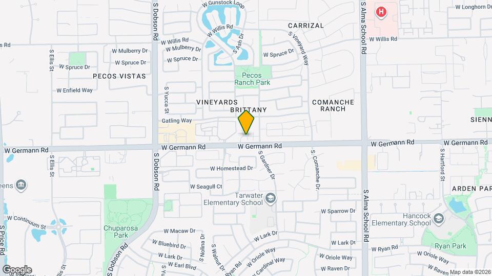 1563 W Marlin Dr Map and Location Details