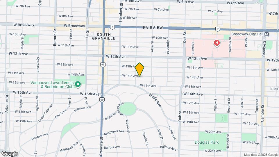 1286 W 14th Ave Map and Location Details