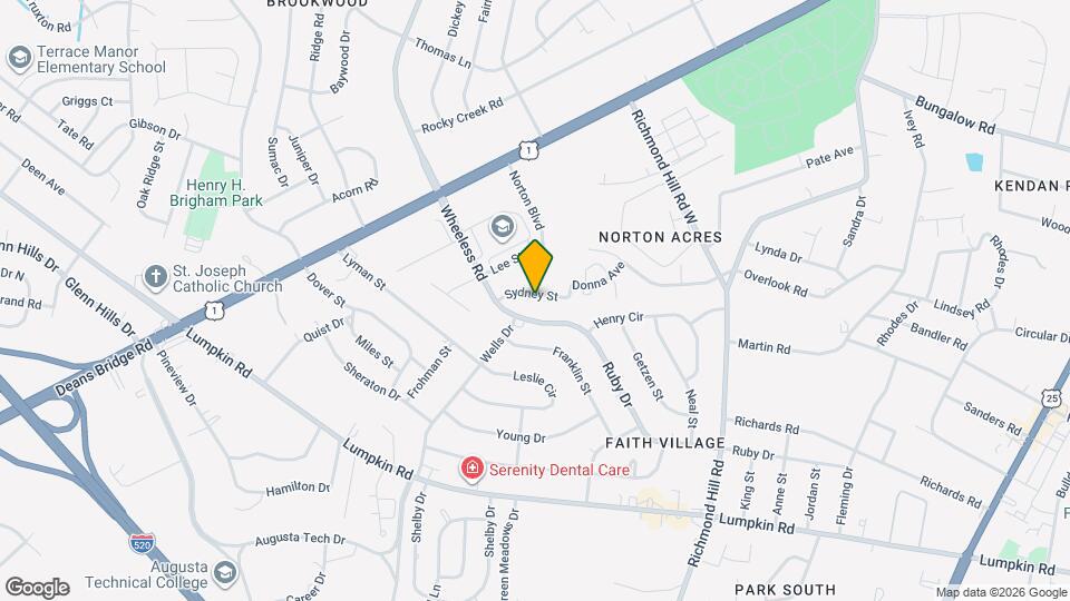 2908 Sydney St Map and Location Details