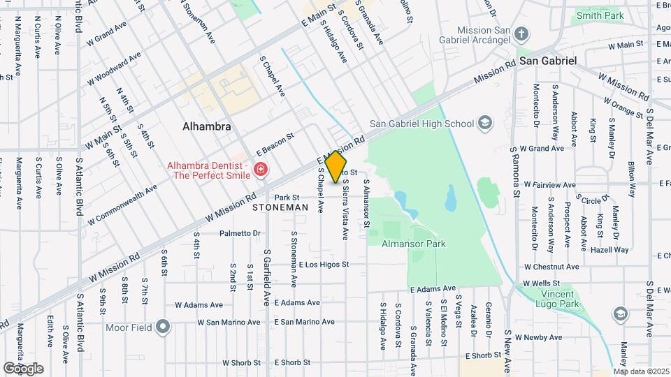621 S Sierra Vista Ave Map and Location Details