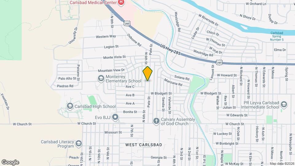 1013 Pate St Map and Location Details