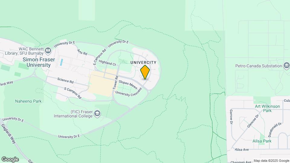 9339 University Cres Map and Location Details