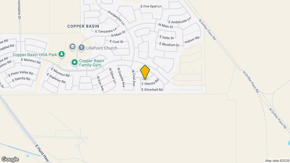 4586 E Sierrita Rd Map and Location Details