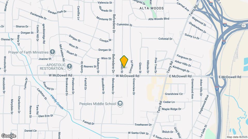 2556 Paden St Map and Location Details