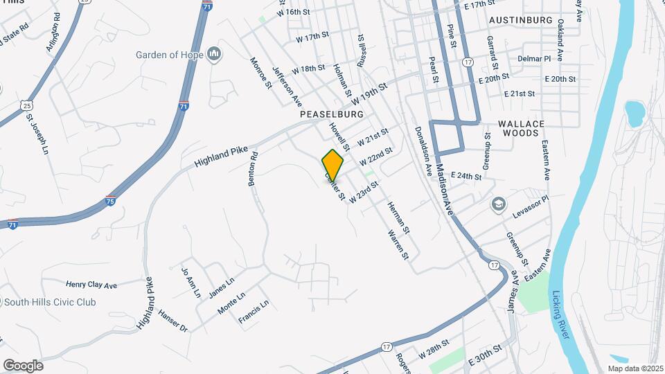 2203 Center St Map and Location Details