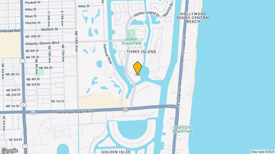 300 Three Islands Blvd, Unit 517 Map and Location Details