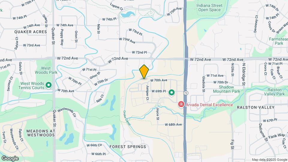 15171 W 70th Ave Map and Location Details