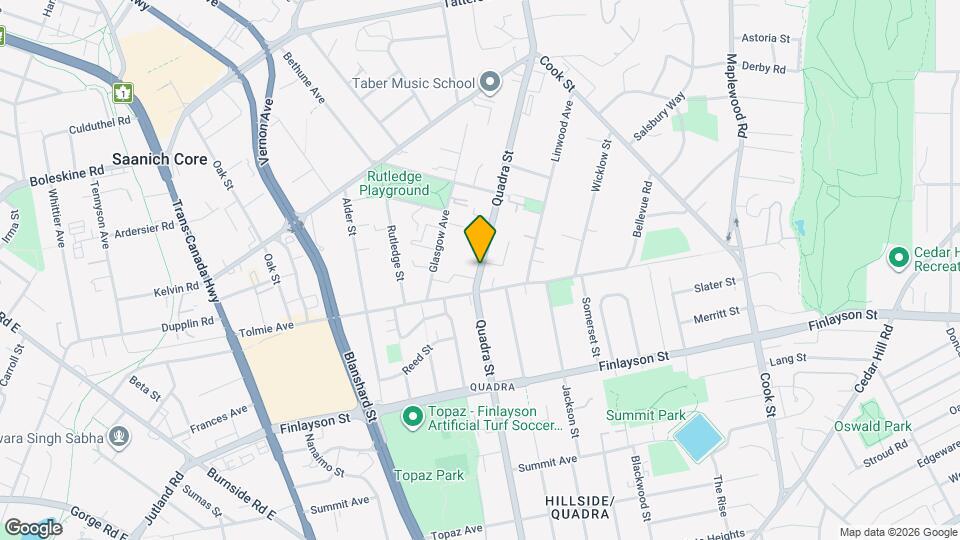 3220 Quadra St Map and Location Details