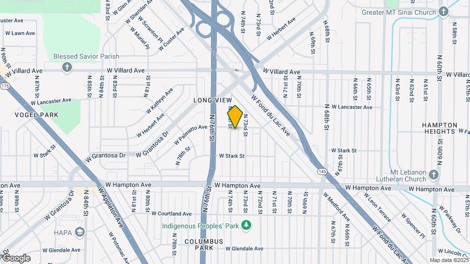 4966 N 74th St Map and Location Details