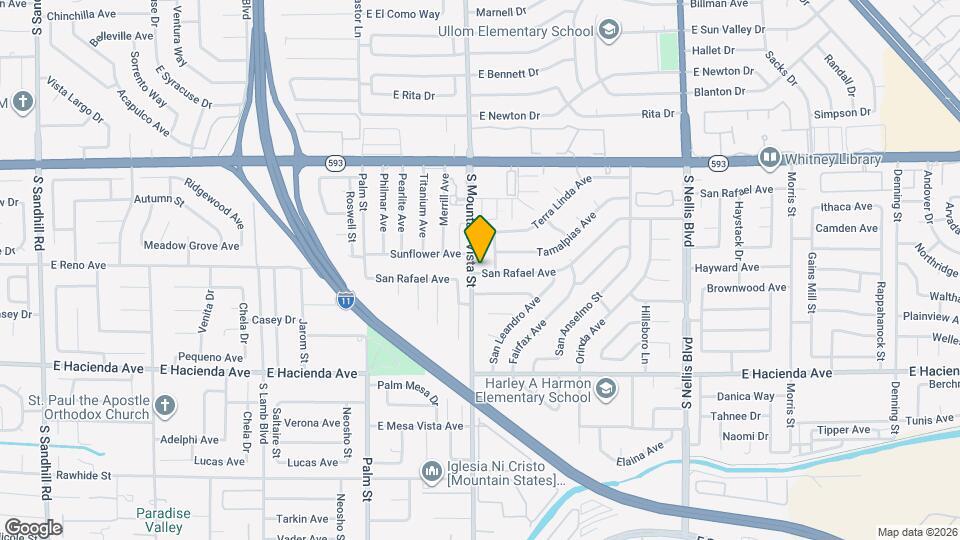 5092 S Mountain Vista St Map and Location Details