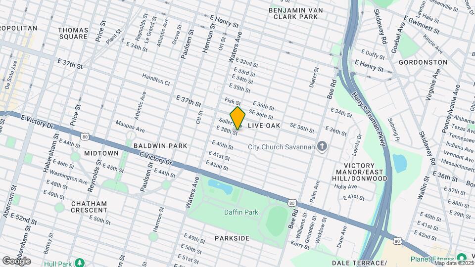 1207 E 38th St Map and Location Details